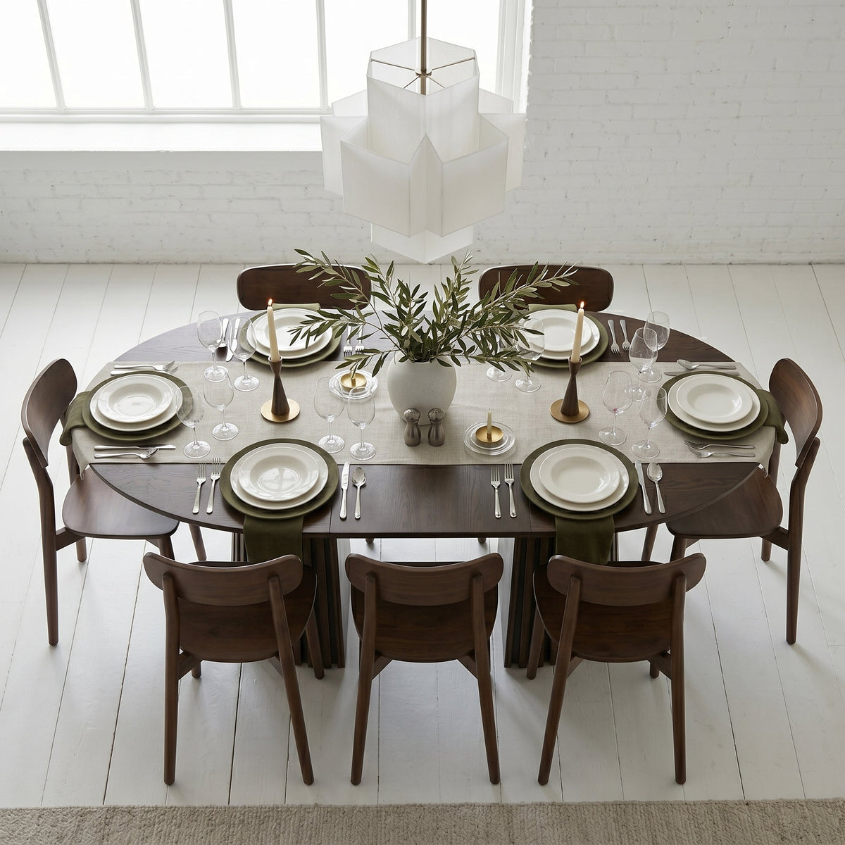 Kanso Round Extendable Dining Table - Image 5
