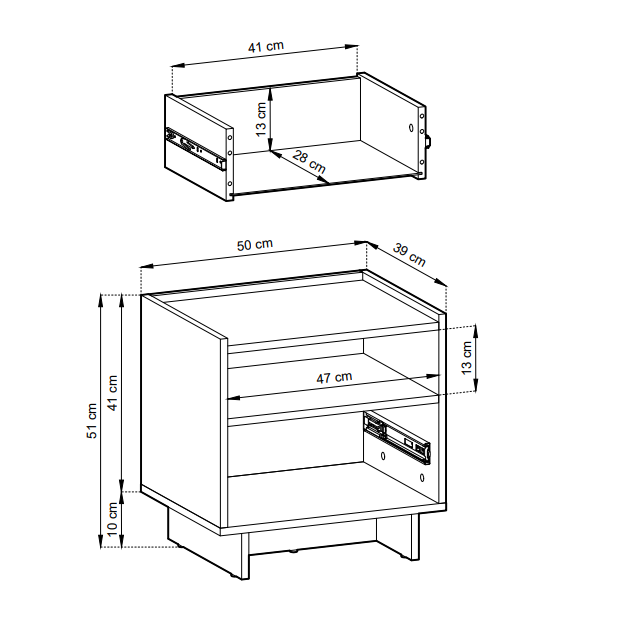 Kanso Oak Bedside Table - Image 11