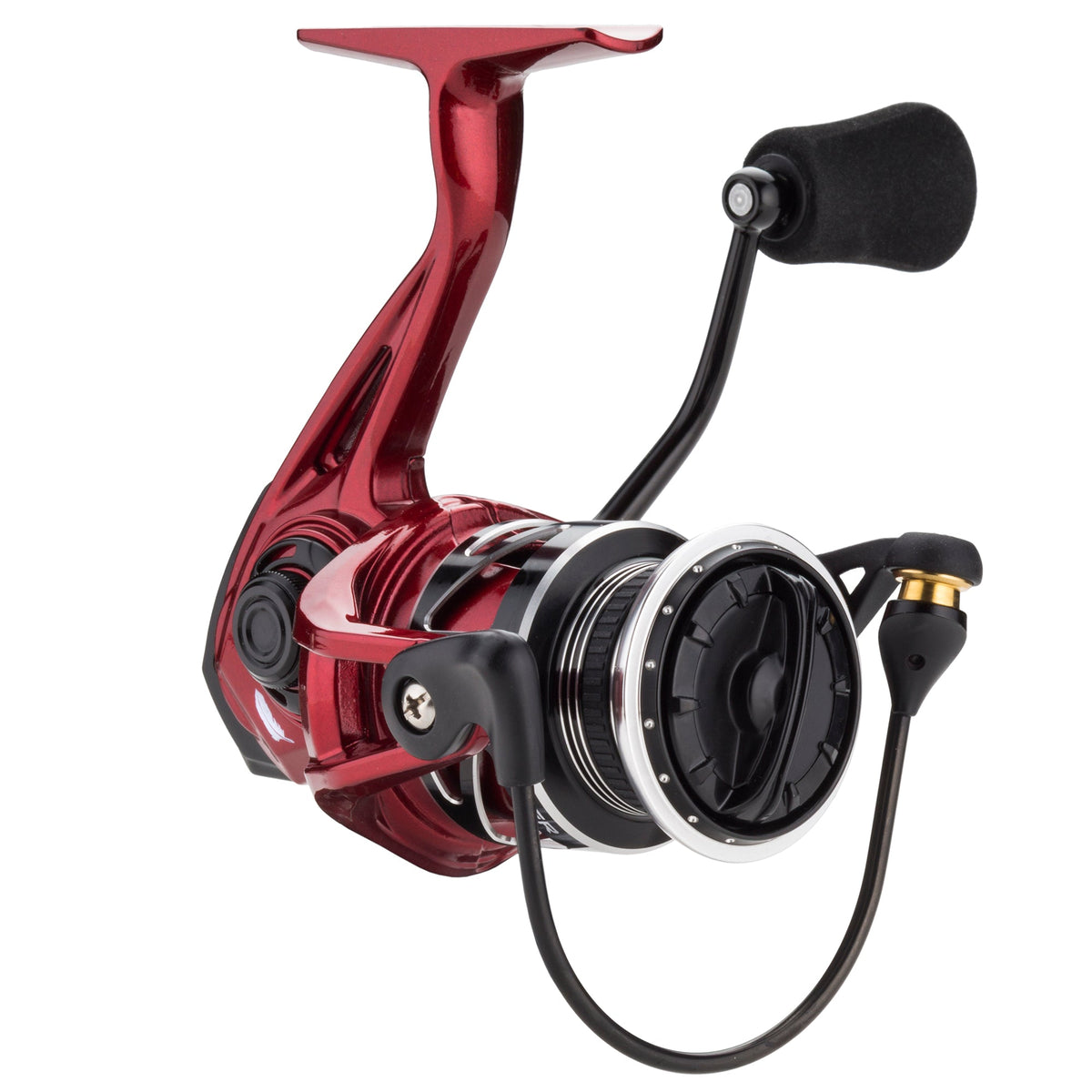 Feather Chromium Spinning Fishing Reels - Red / Size: 2500 | Gear: 6.1:1