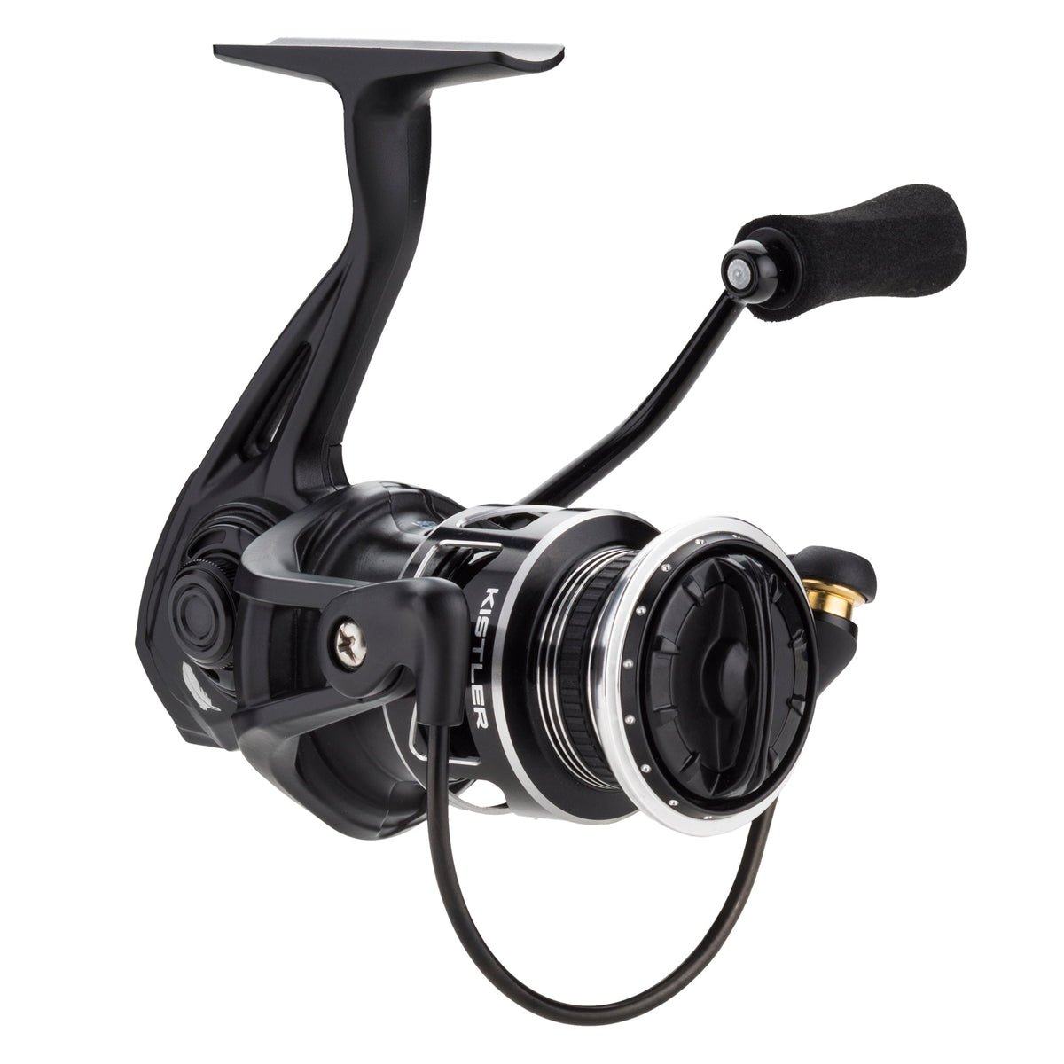 Feather Chromium Spinning Fishing Reels - Black / Size: 2500 | Gear: 6.1:1