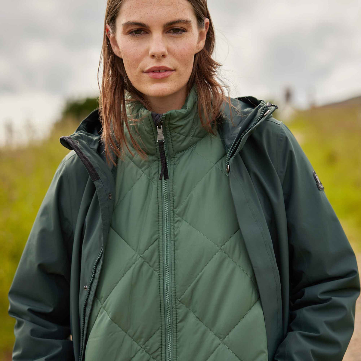 Lyra Womens Waterproof 3in1 Jacket - Racing Green - Image 15