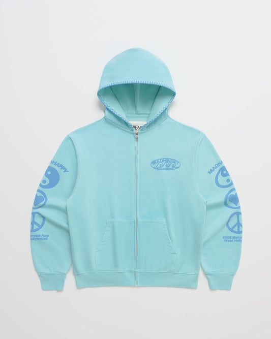 Madhappy California Waves Lightweight Fleece Zip Up