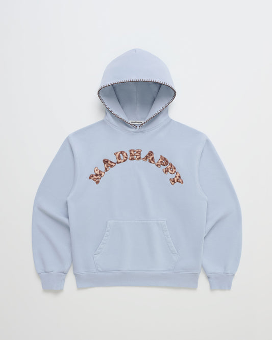 Leopard Appliqué Cooper Fleece Hoodie