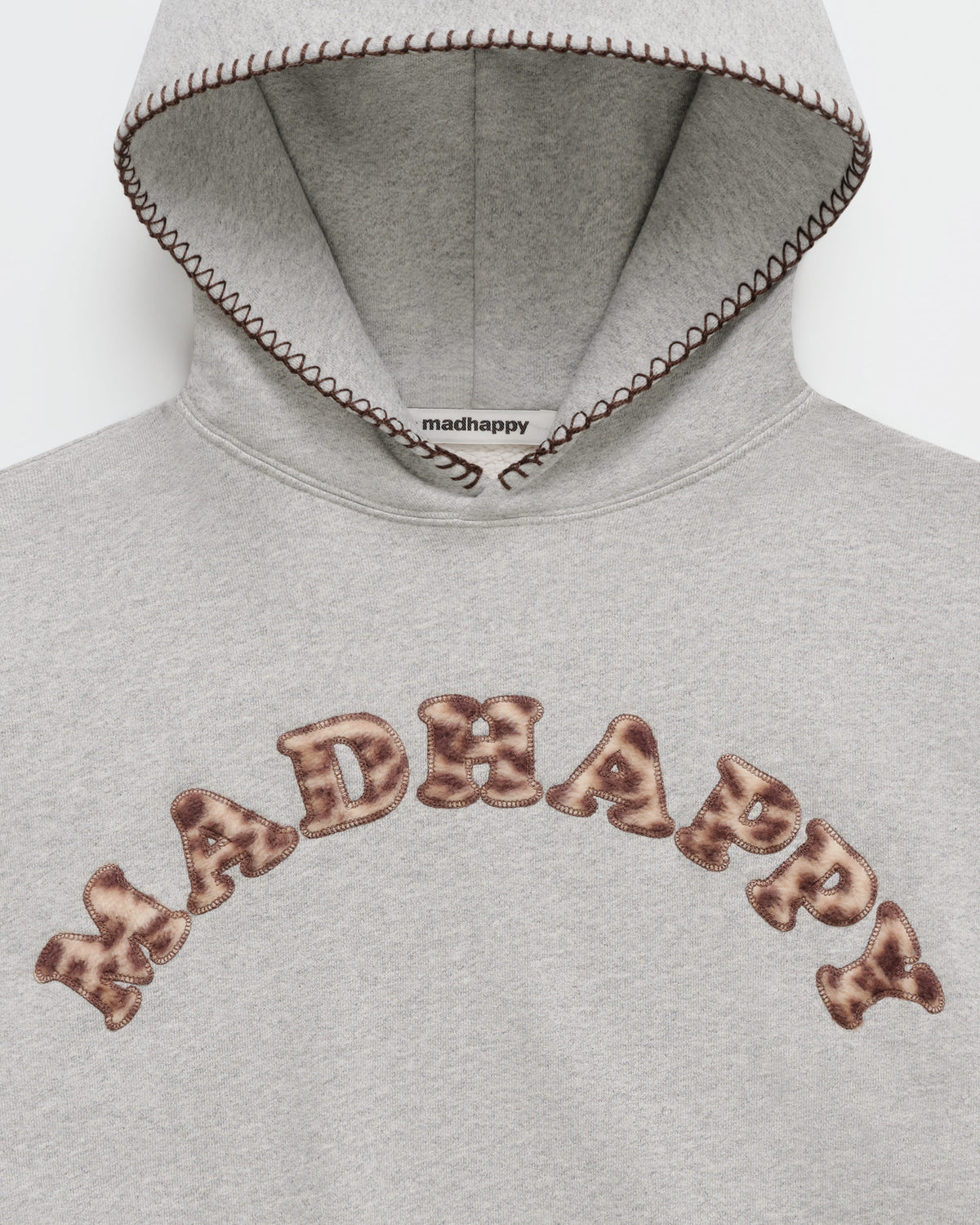 Leopard Appliqué Cooper Fleece Hoodie - Image 2