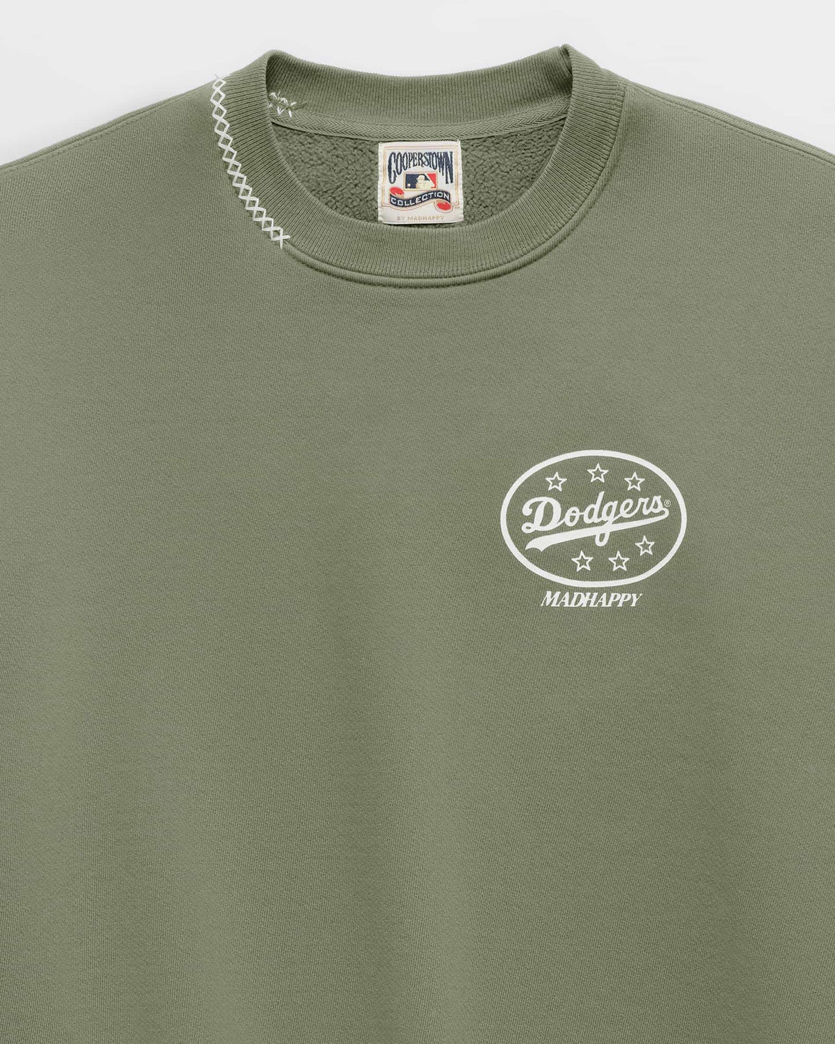 Dodgers Oval Fleece Crewneck - Image 2