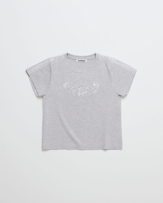 Lace Trim Shrunken Tee