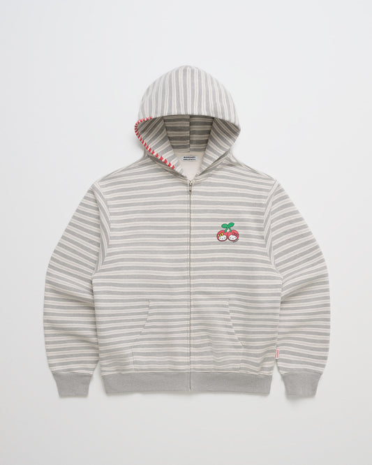 Hello Kitty® Cherries Stripe Midweight Fleece Zip Up