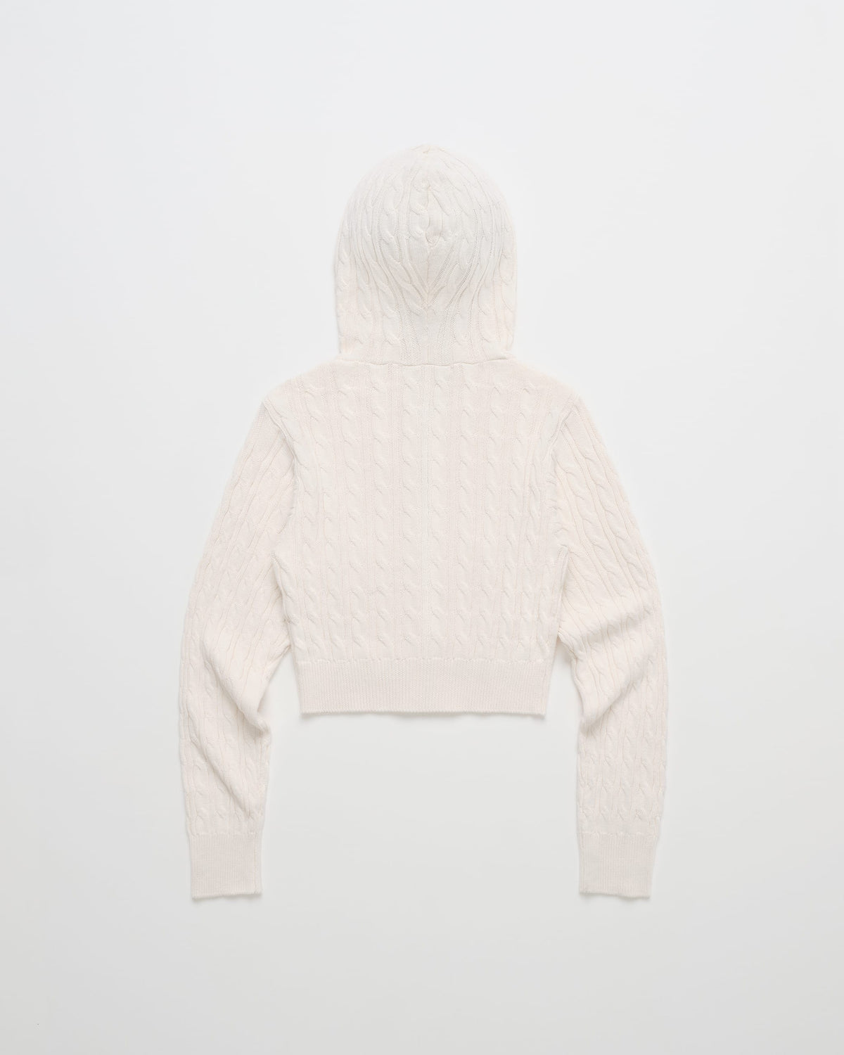 Classics Cropped Cable Knit Zip Up - Image 5