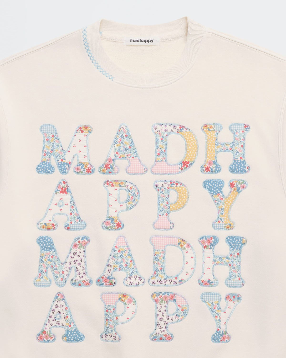Patchwork Fleece Crewneck - Image 2