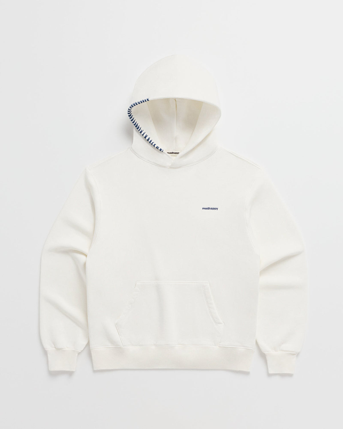 Classics Fleece Hoodie - white-with-navy