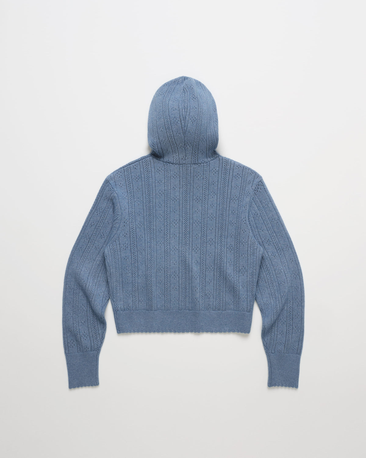 Pointelle Pullover Sweater Hoodie - Image 4