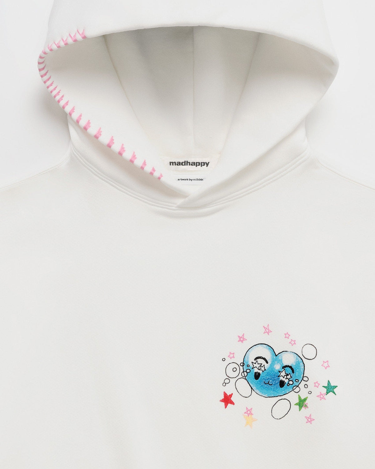 Bubble Hearts Fleece Hoodie - Image 2