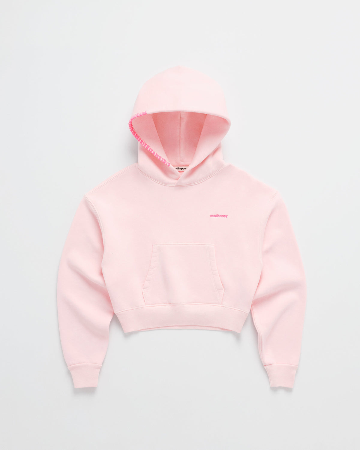 Classics Cropped Fleece Hoodie - rosewater