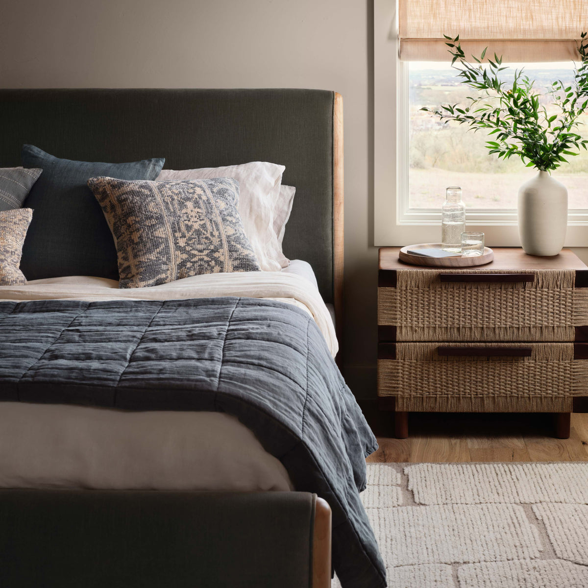 Manai Woven Nightstand - Image 3
