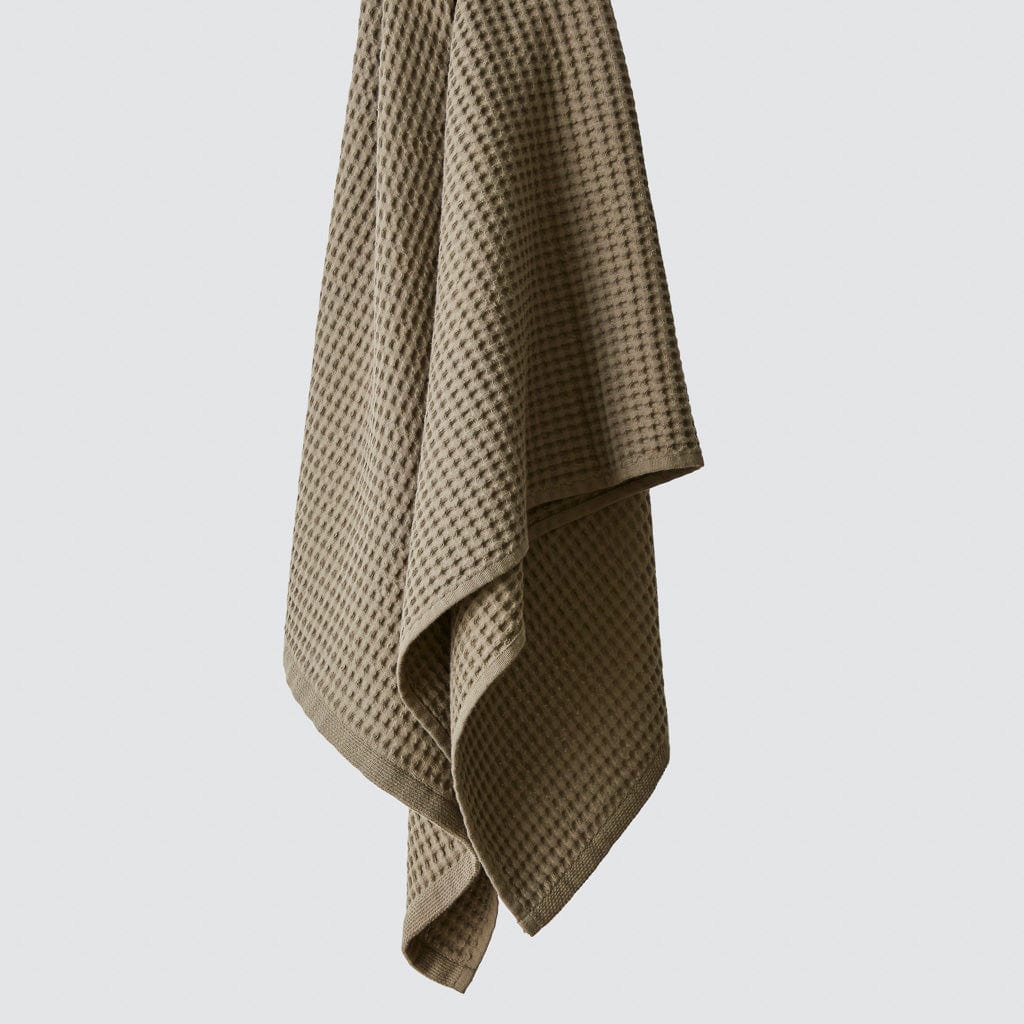 Mara Organic Waffle Towels - Olive