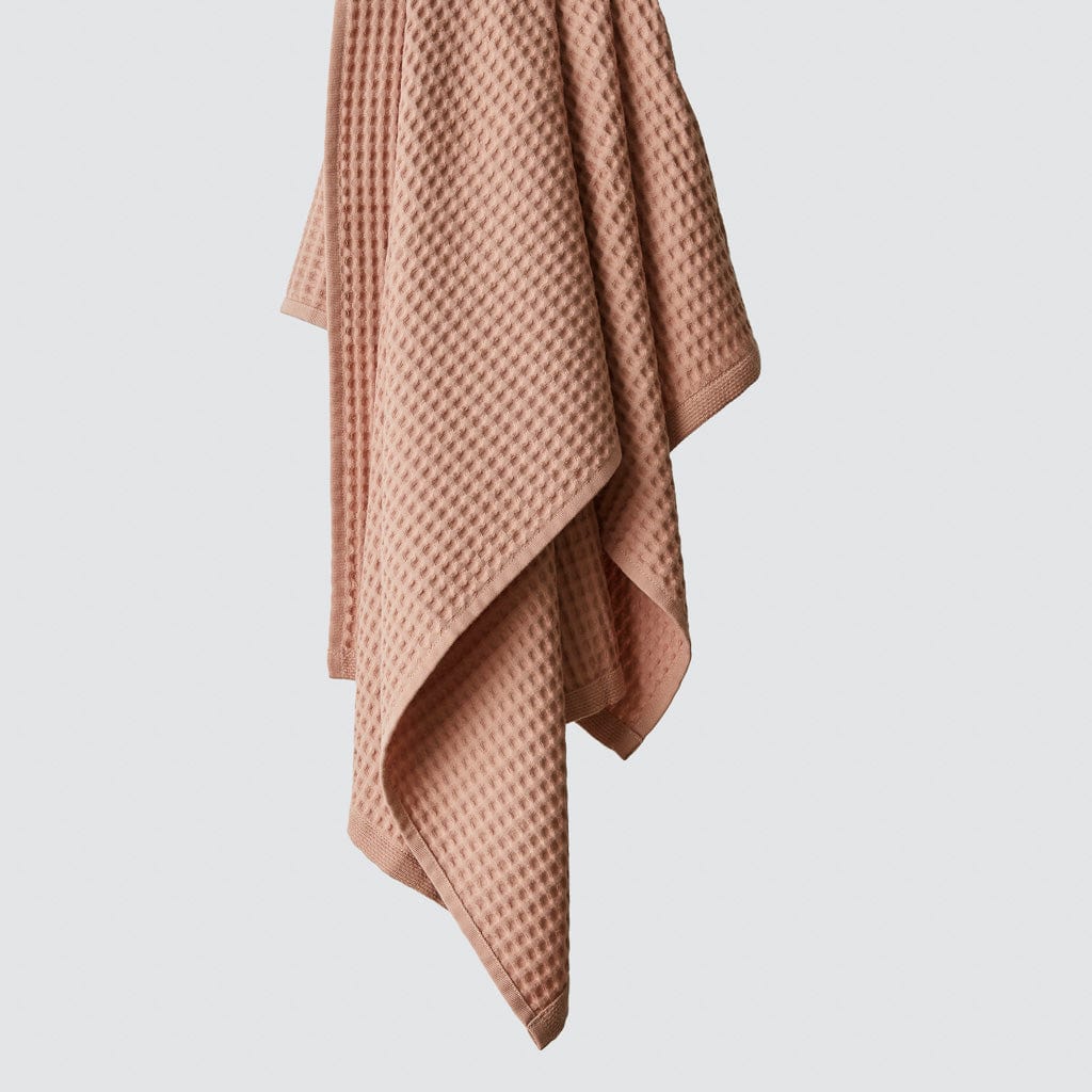 Mara Organic Waffle Towels - Rose