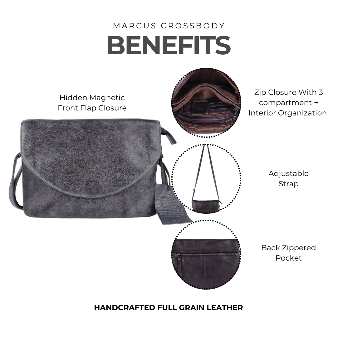 Marcus Leather Crossbody Bag - Image 3