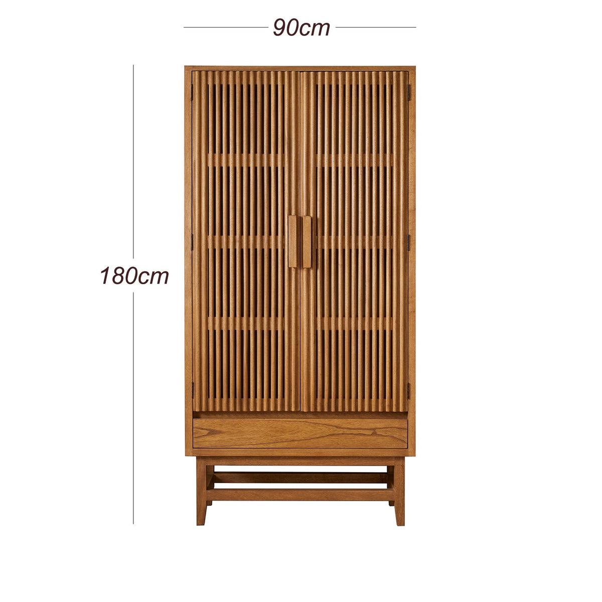 Melia Light Oak Wardrobe with Drawer - Image 8