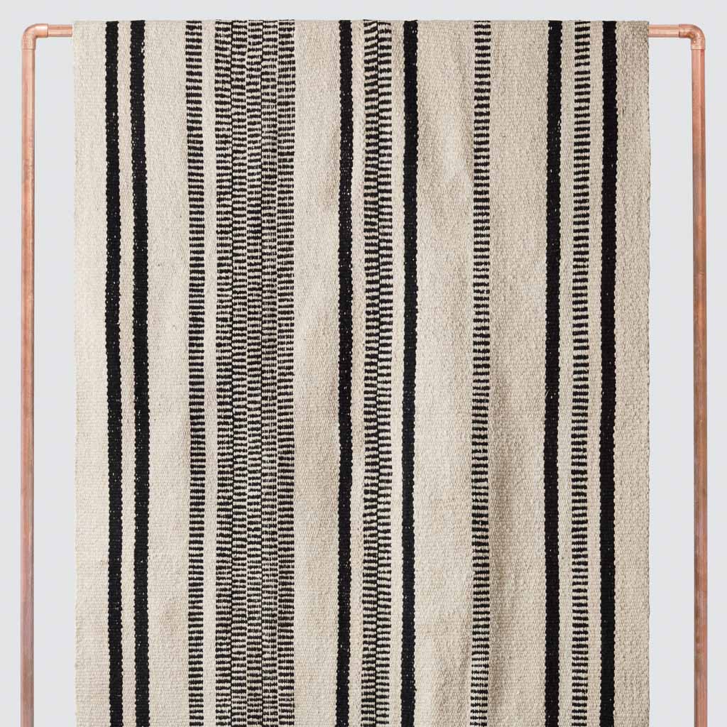 Mendoza Handwoven Area Rug - Black