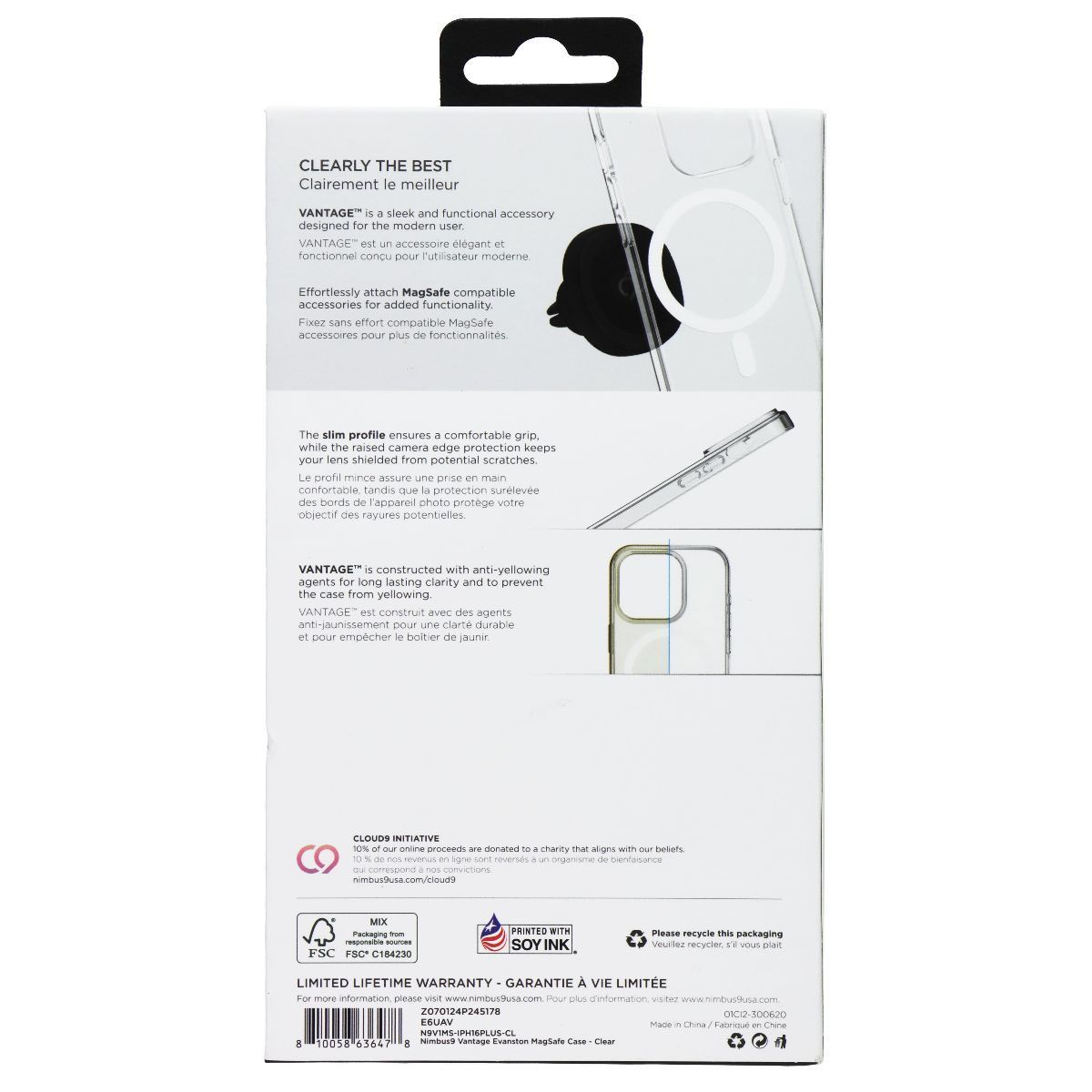 Nimbus9 Vantage Series Case for MagSafe for Apple iPhone 16 Plus - Clear - New - Image 5