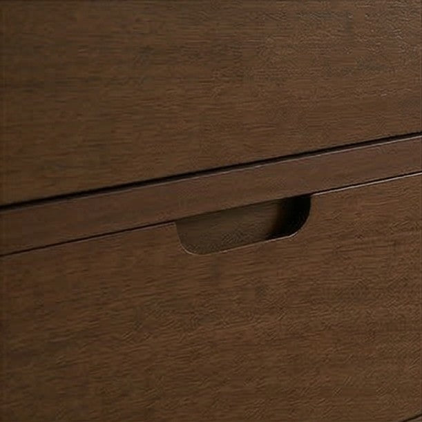 Norway Dark Walnut Wooden Bedside Table - Image 5