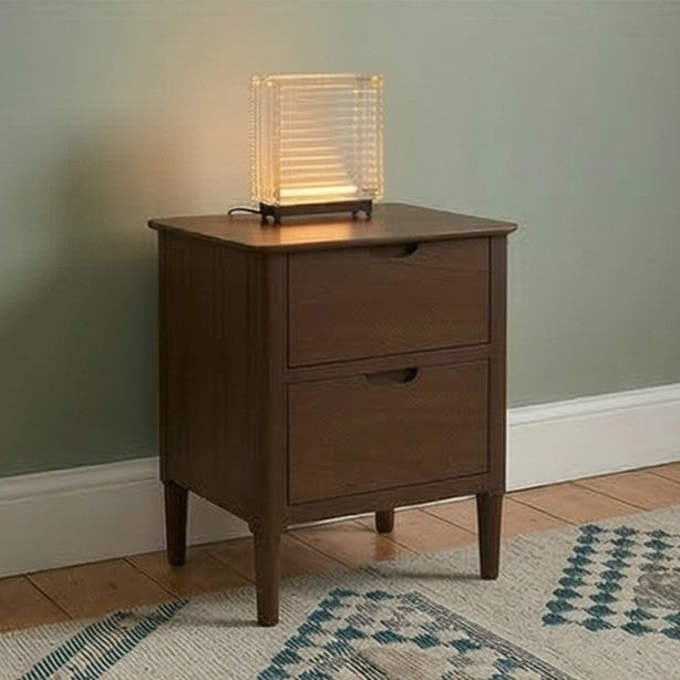Norway Dark Walnut Wooden Bedside Table - Image 6