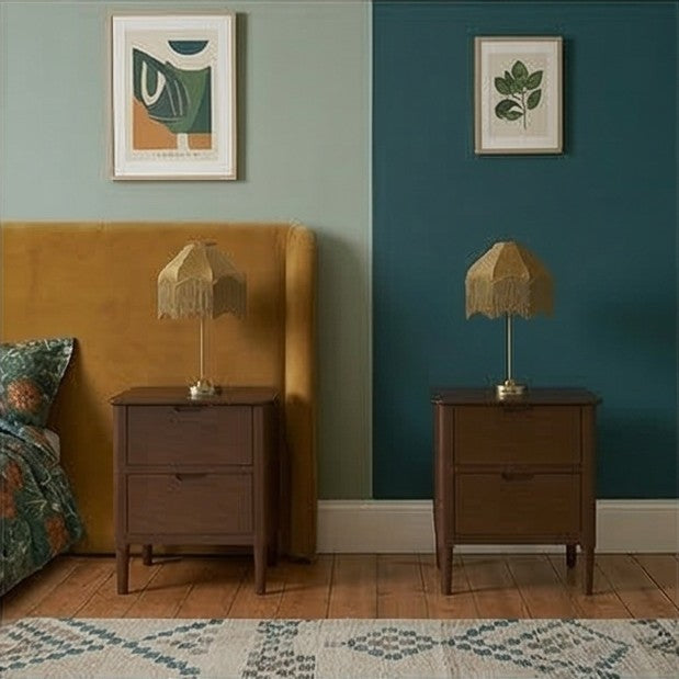 Norway Dark Walnut Wooden Bedside Table - Image 7