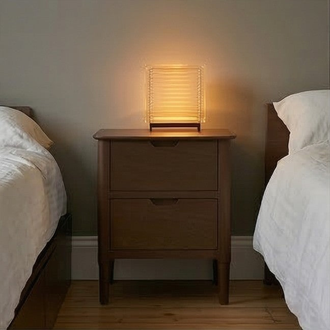 Norway Dark Walnut Wooden Bedside Table - Image 2