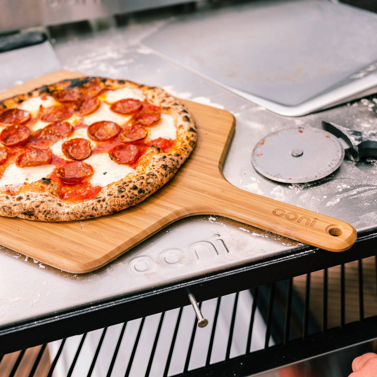 Ooni Bamboo Pizza Peel & Serving Board - Image 4