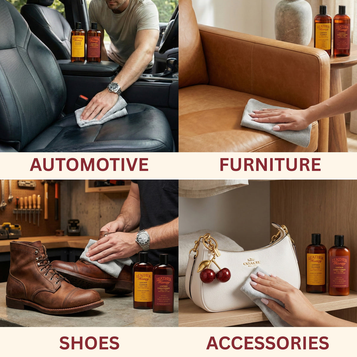 3 Pcs Leather Care Kit