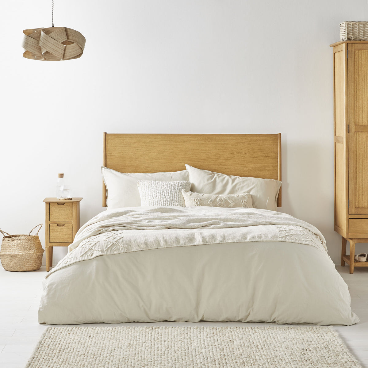 Norway Oak King Size Bed Frame