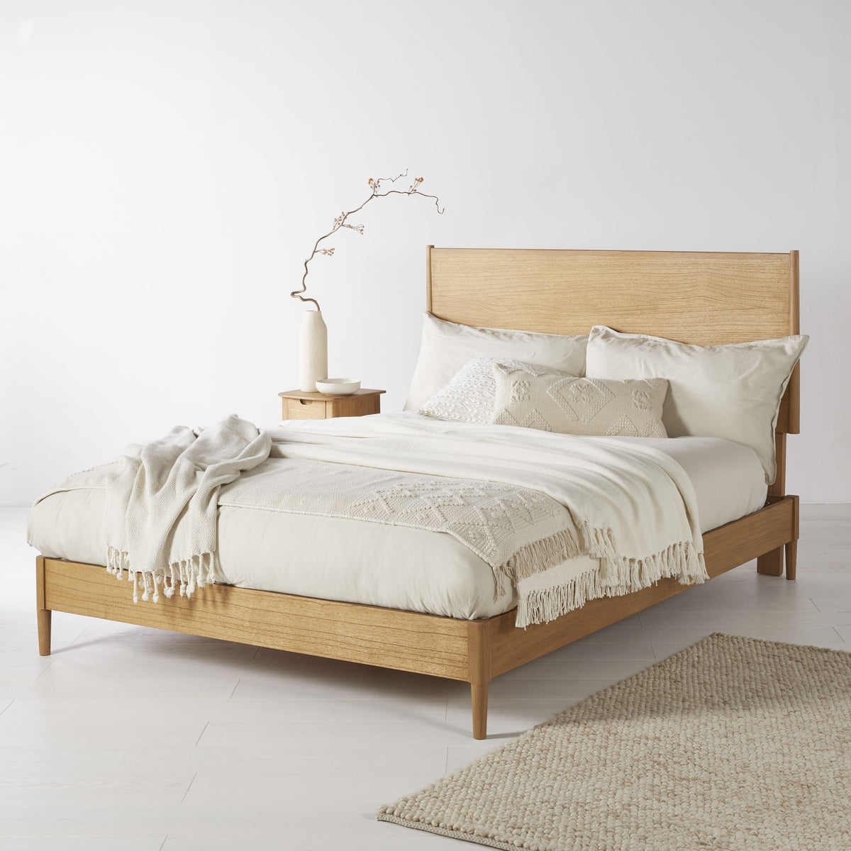 Norway Oak King Size Bed Frame - Image 4