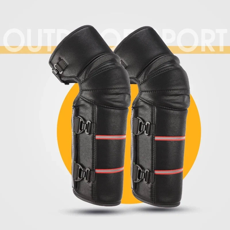 Nanjiren Winter Heattech PU Leather Kneepad - Mid Length Long Length