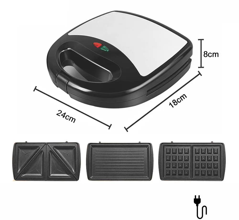 Panini Toast Breakfast Machine Sandwich - 三合一