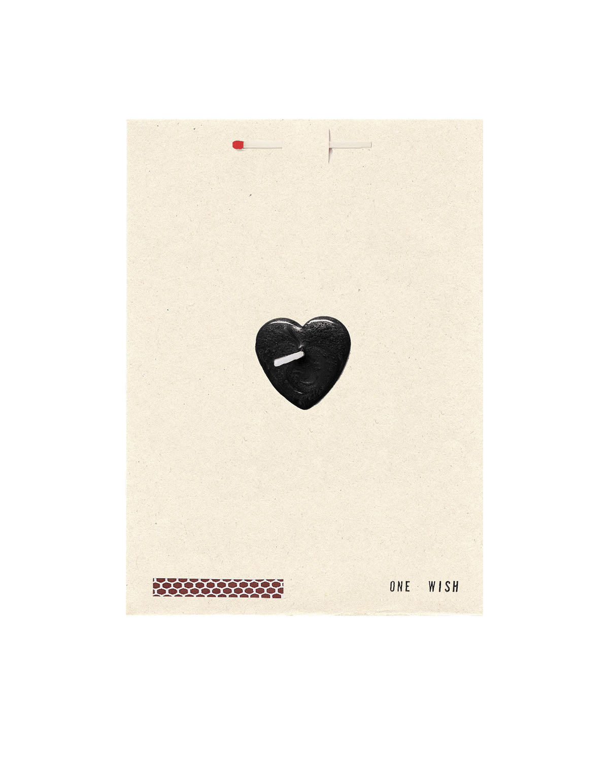 Black Heart Wish Card - Image 2