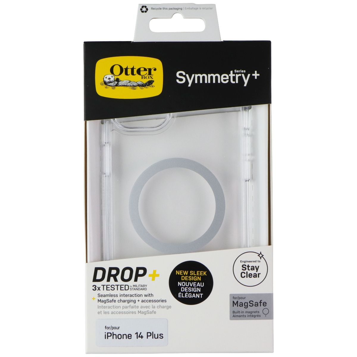 OtterBox Protection + Power Kit Case & Charger for iPhone 14 Plus - Clear/White - New - Image 3