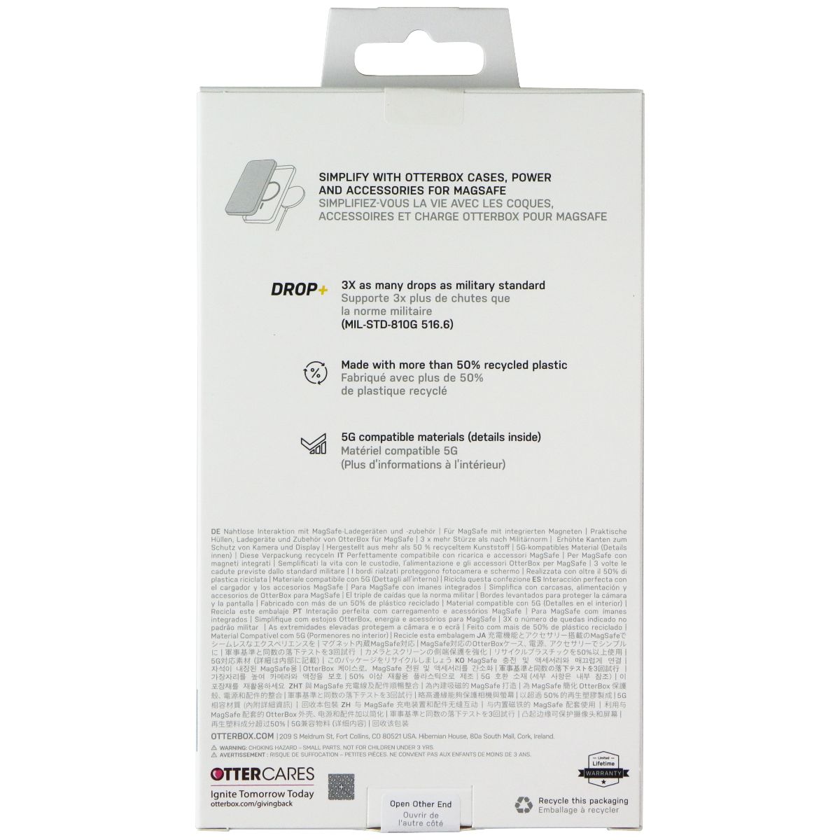 OtterBox Protection + Power Kit Case & Charger for iPhone 14 Plus - Clear/White - New - Image 4