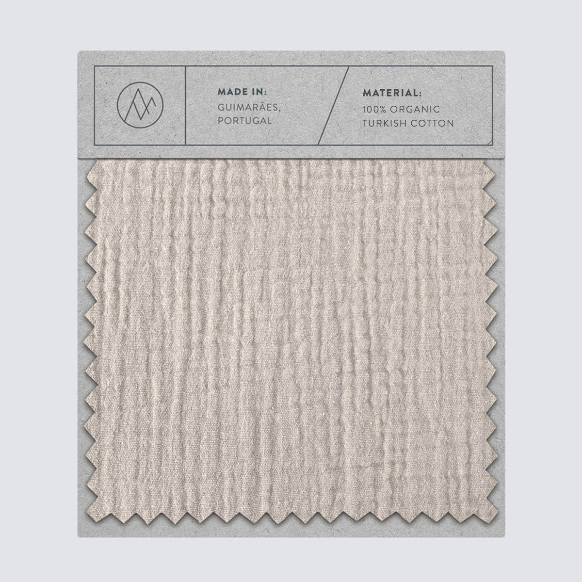 Organic Cotton Gauze Bedding Swatch - Tan