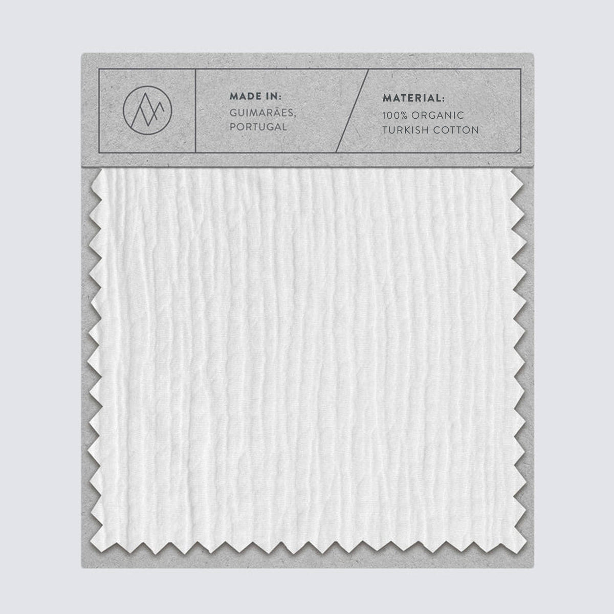 Organic Cotton Gauze Bedding Swatch - White