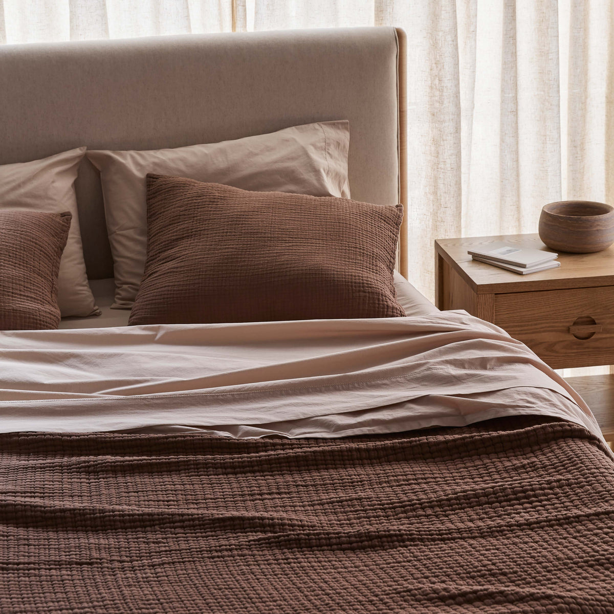 Stonewashed Organic Cotton Percale Sheet Set - Image 22