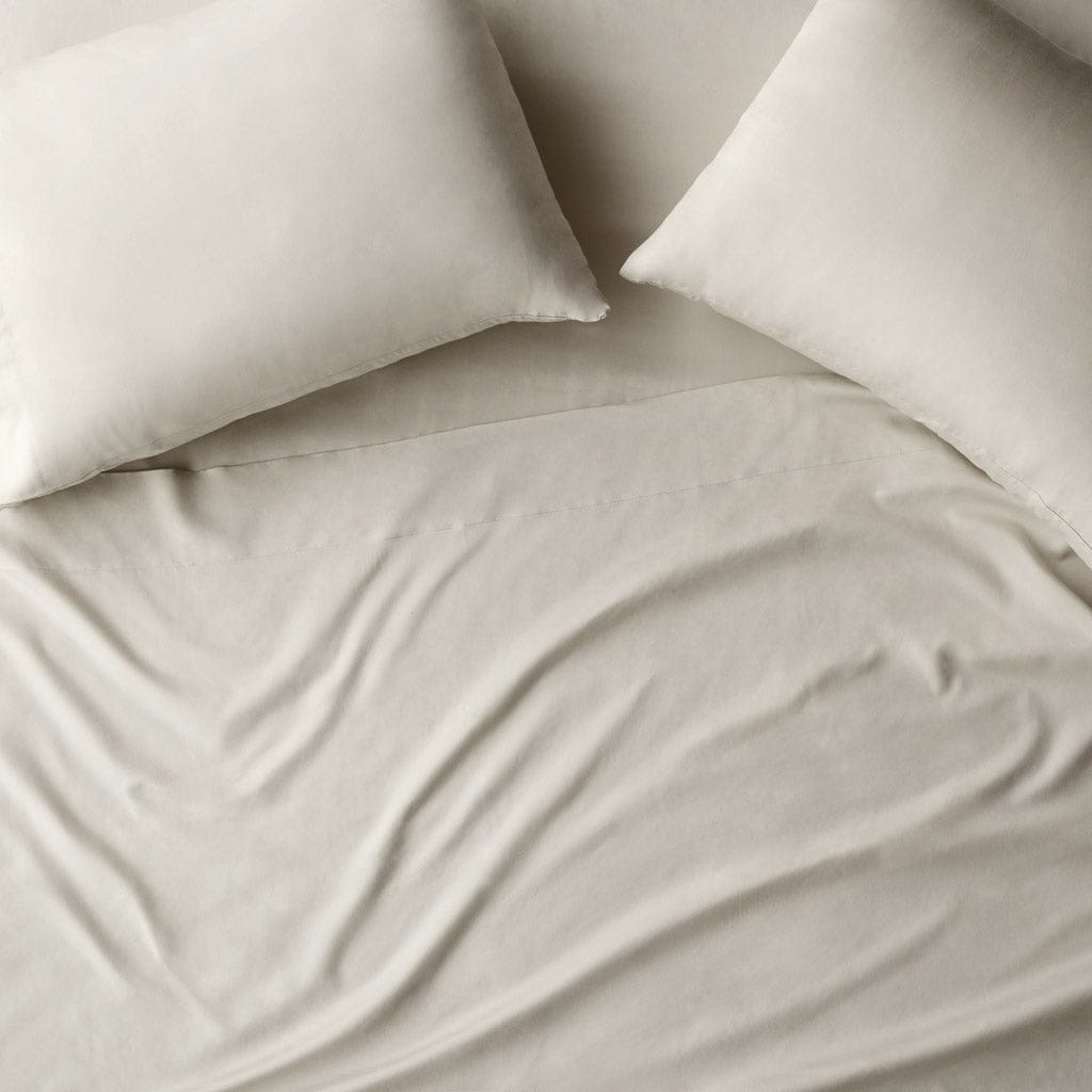 Organic Resort Cotton Sheet Set - Solid Sand