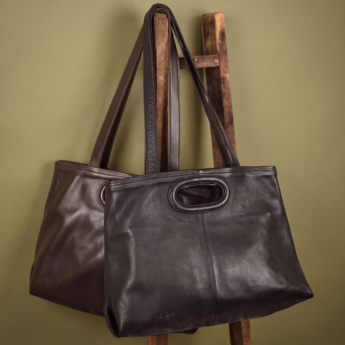 Orly Milled Leather Tote Bag - Image 21