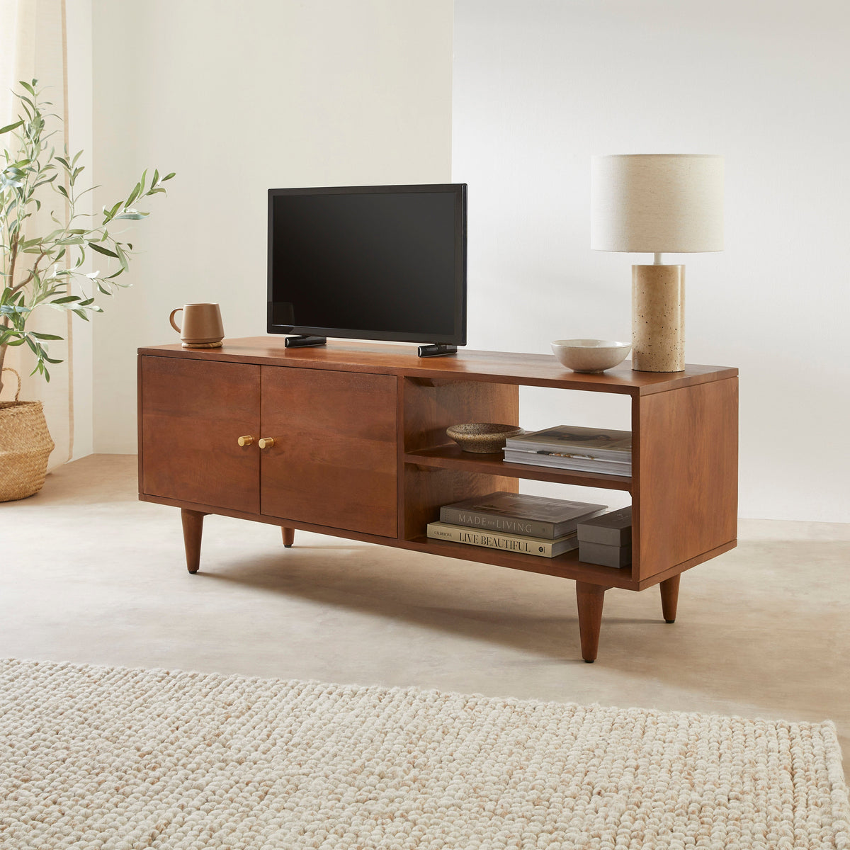 Scandinavian Walnut Oslo TV Stand - Image 7