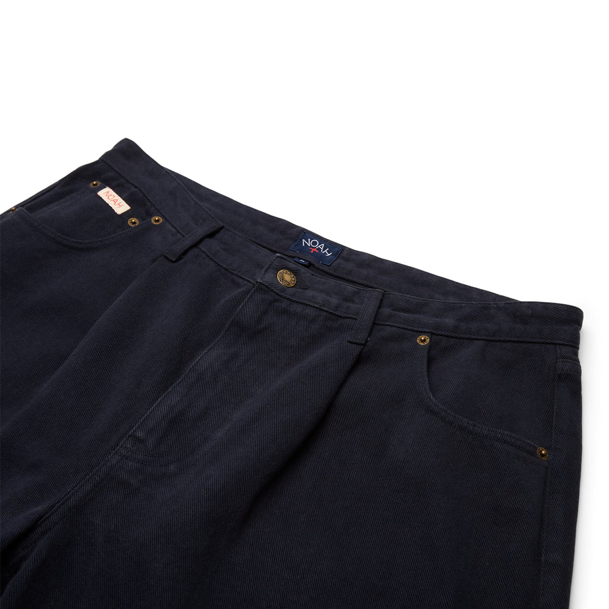 Noah Brushed Back Pleated Jeans (Dark navy) - Image 3