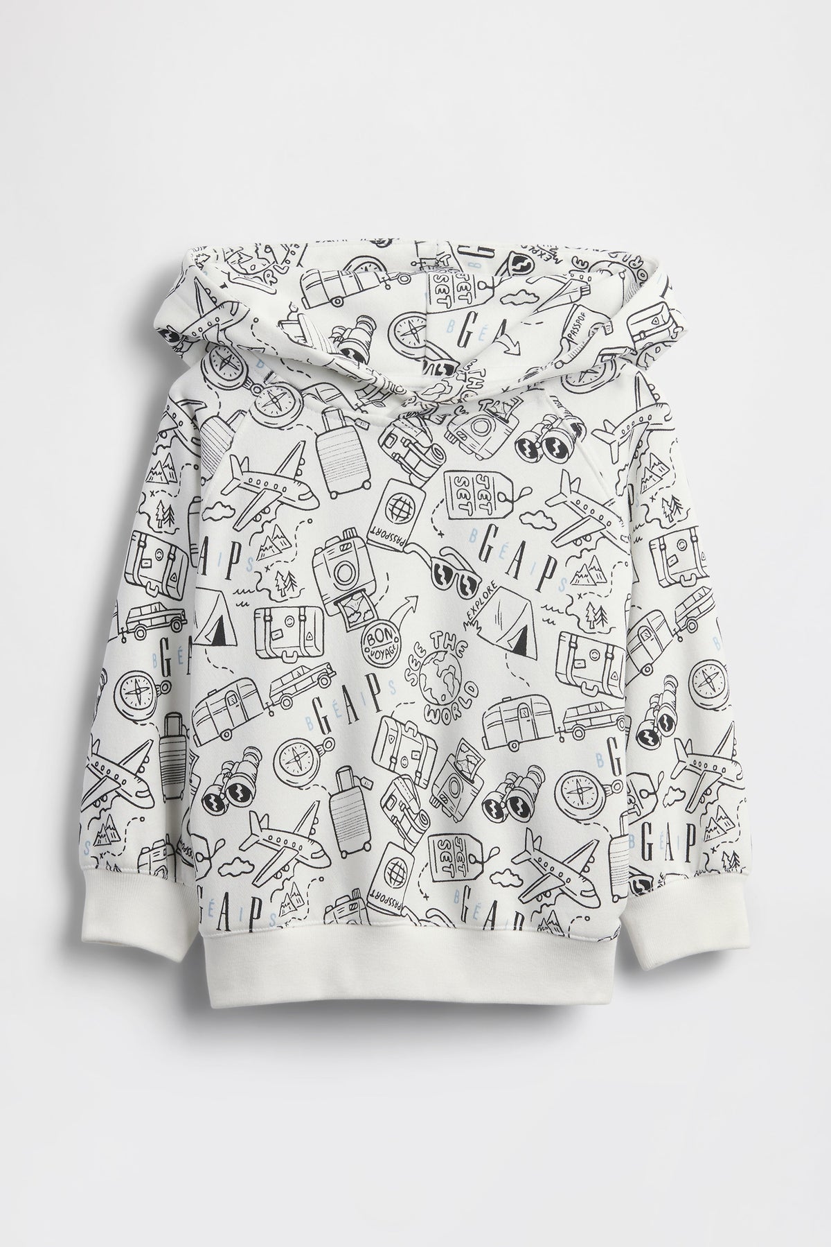 GAP X BÉIS Doodle Hoodie in Optic White