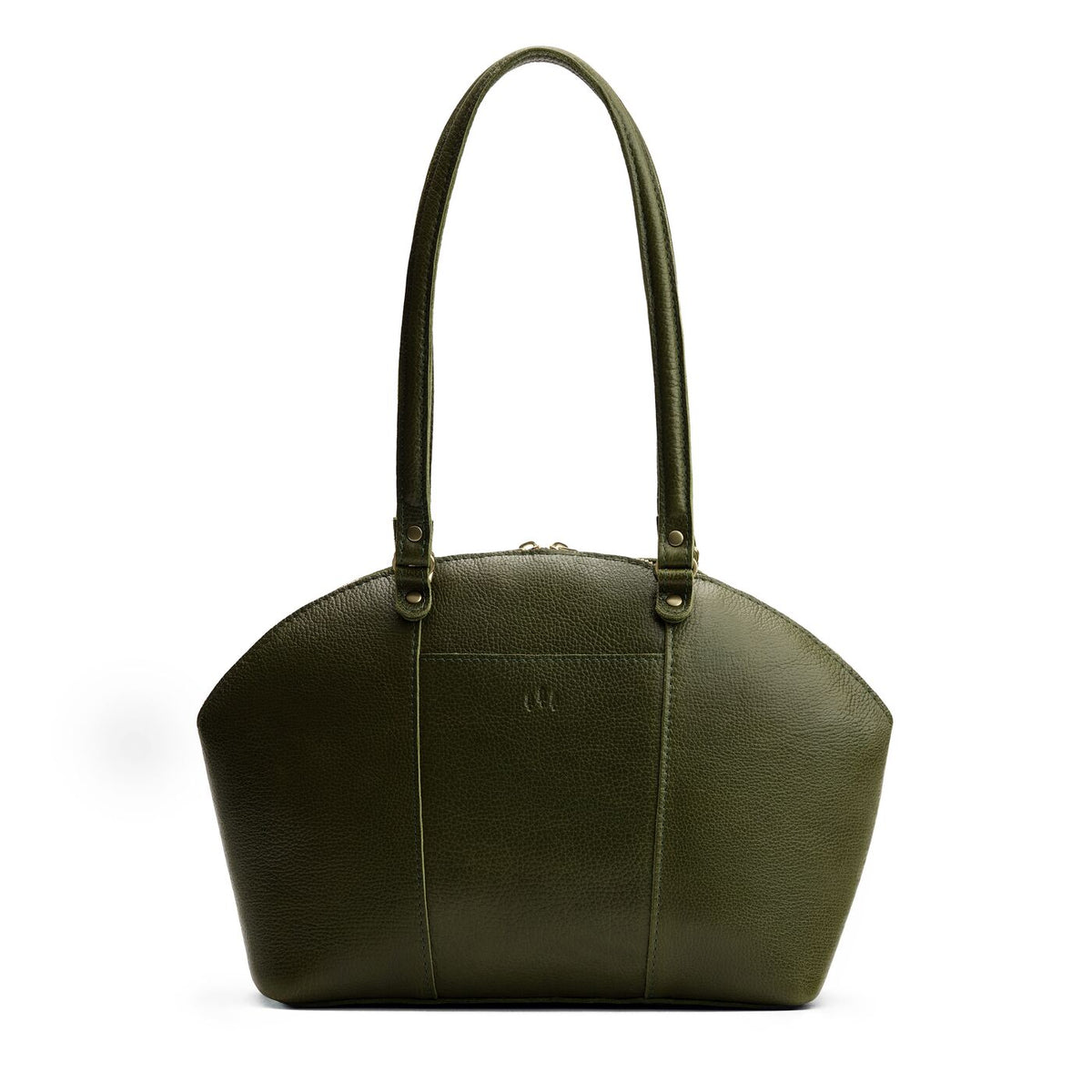 'Almost Perfect' Logan Crossbody Bag - Pebbled Olive / Large