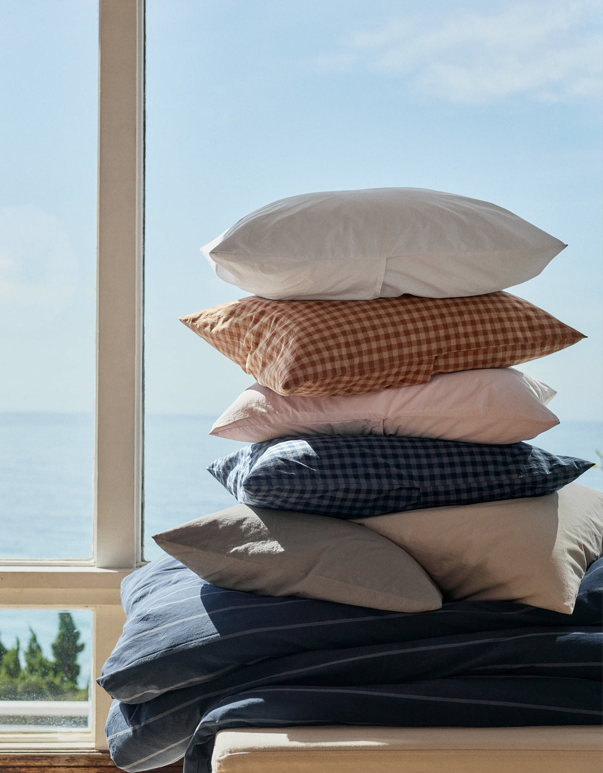 Brushed Cotton Pillowcase Set (Adobe Check) - Image 6