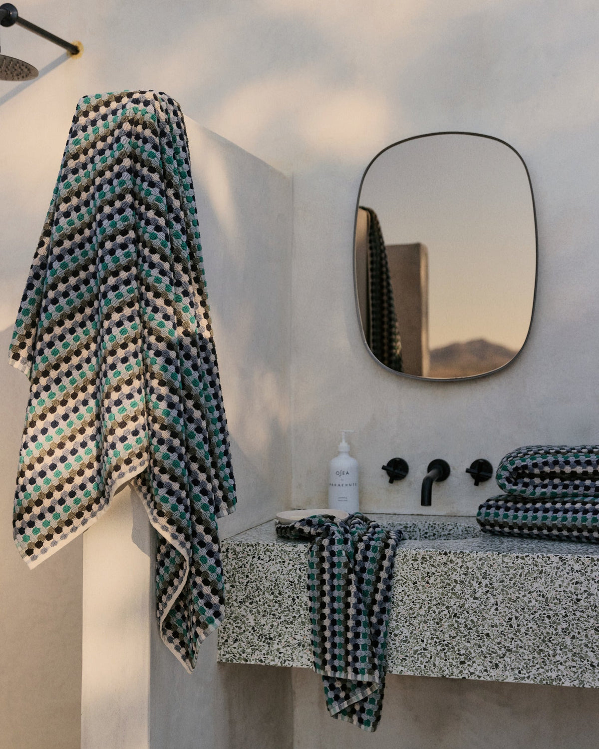 Organic Cotton Mosaic Towels (Sea) - Image 4