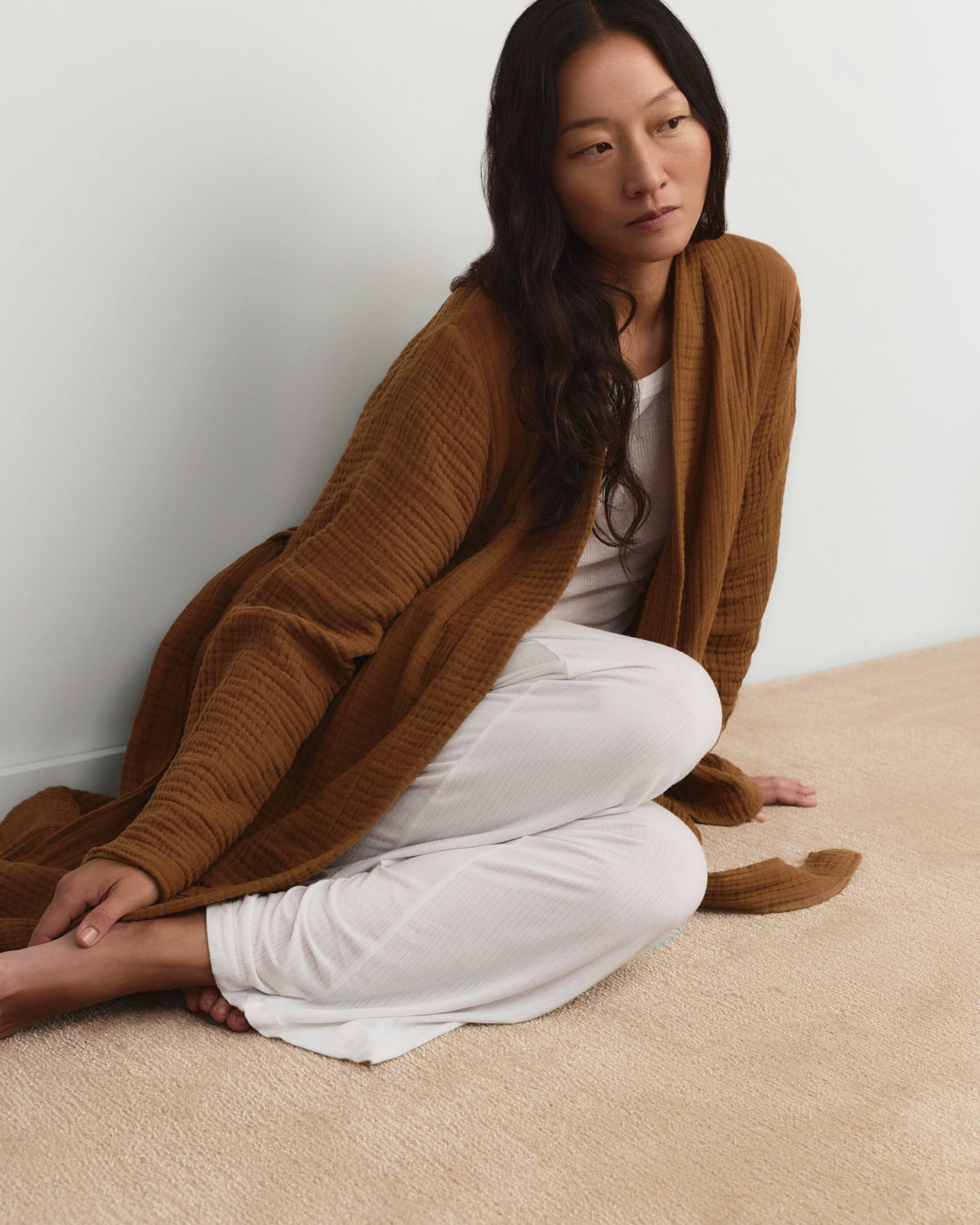 Cloud Cotton Robe (Tobacco) - Image 2