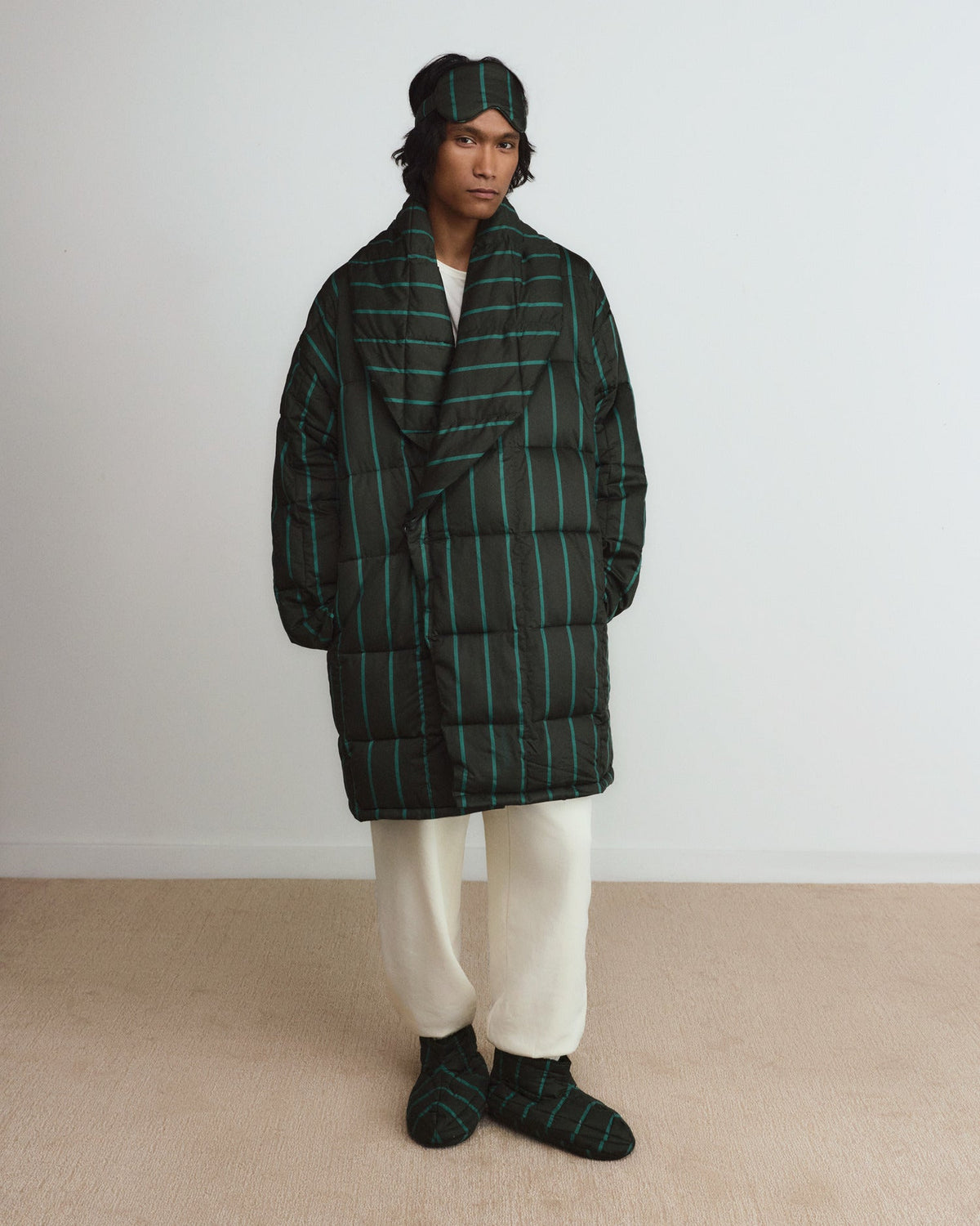 Cocoon Robe (Evergreen and Malachite) - Image 2